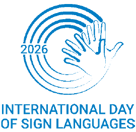 International Day Of Sign Languages 2026のロゴマーク画像