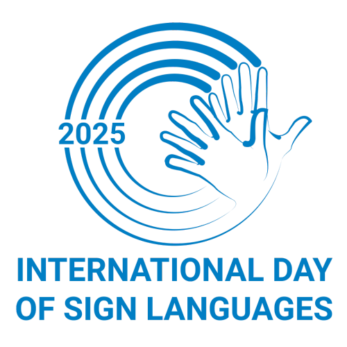 International Day Of Sign Languages 2025のロゴマーク画像