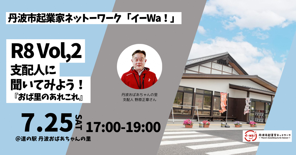 丹波市起業家ネットワーク「イーwa!」第2回目交流会