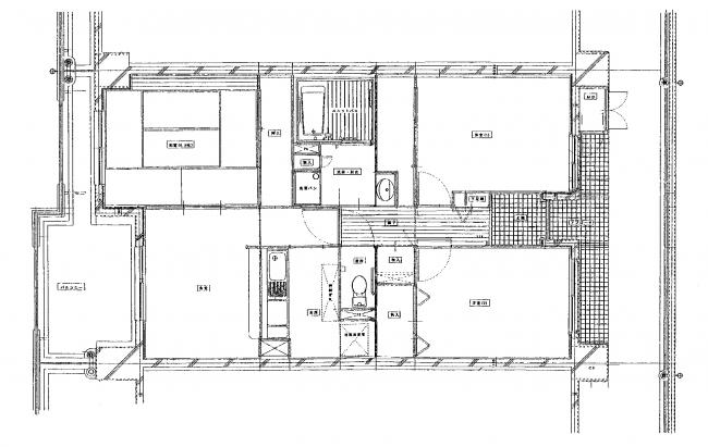 3DKの部屋の間取り図