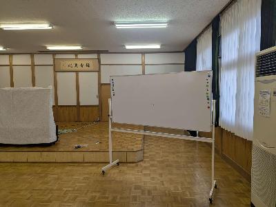 筆談に使用するホワイトボード