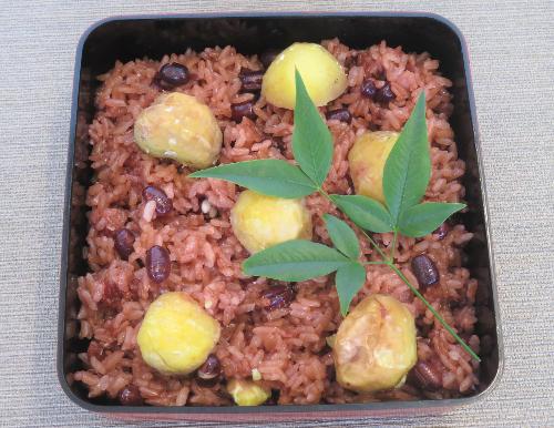 栗入り赤飯レシピ