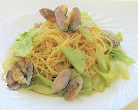 春キャベツとあさりのスパゲッティ