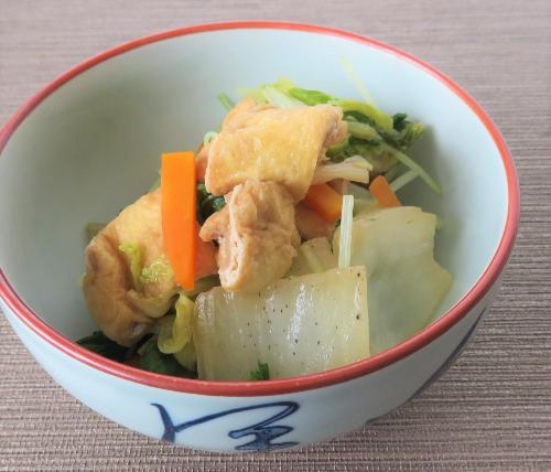 白菜と水菜の煮浸しの写真