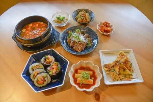 韓国料理のランチ